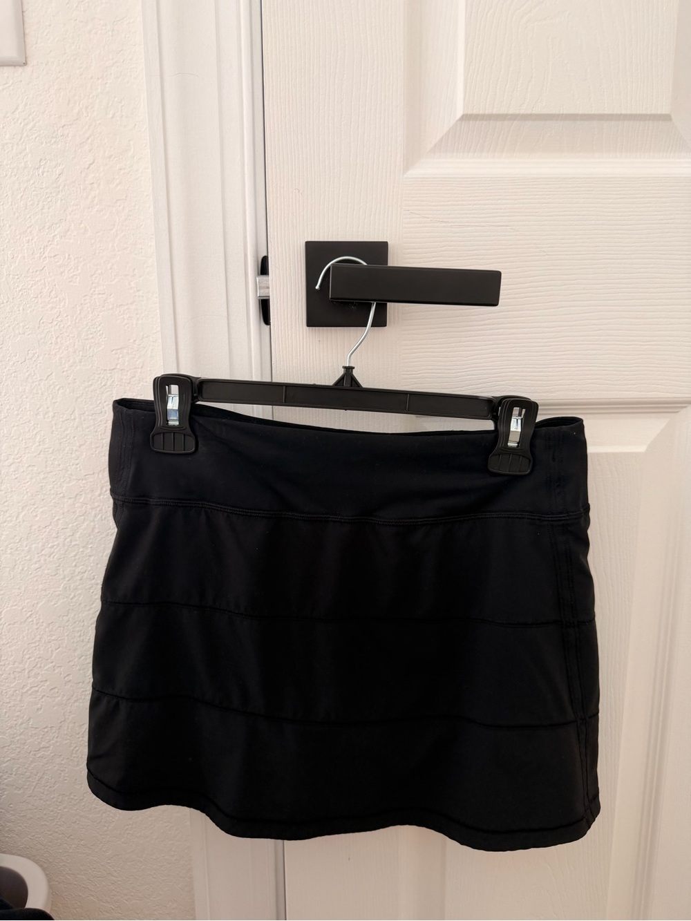 Black Lululemon Pace Rival Skirt Long